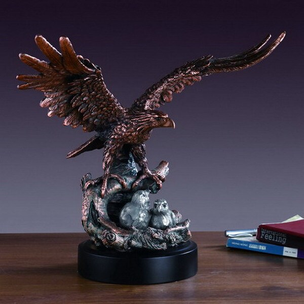 Eagle With Two Babies Large Sculpture